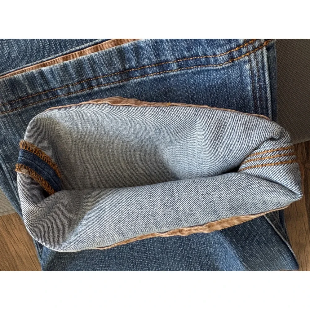 Duluth Trading Co Ballroom Double Flex Jeans Mens 42x32 Relaxed Fit Blue Denim